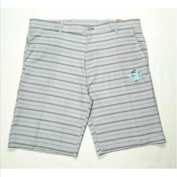 BURNSIDE Striped Walkshort Boardshort 2489E1M - Picture 1 of 8
